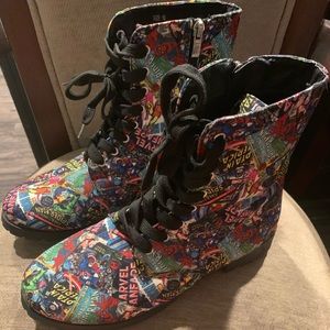 Marvel Comic Combat Boots